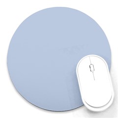 Light Steel Blue Color Round Mousepads by SpinnyChairDesigns