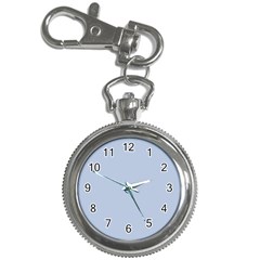 Light Steel Blue Color Key Chain Watches by SpinnyChairDesigns