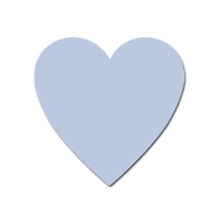 Light Steel Blue Color Heart Magnet by SpinnyChairDesigns