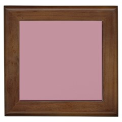 True Mauve Color Framed Tile by SpinnyChairDesigns