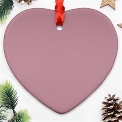 True Mauve Color Ornament (heart) by SpinnyChairDesigns