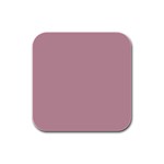 True Mauve Color Rubber Square Coaster (4 pack)  Front