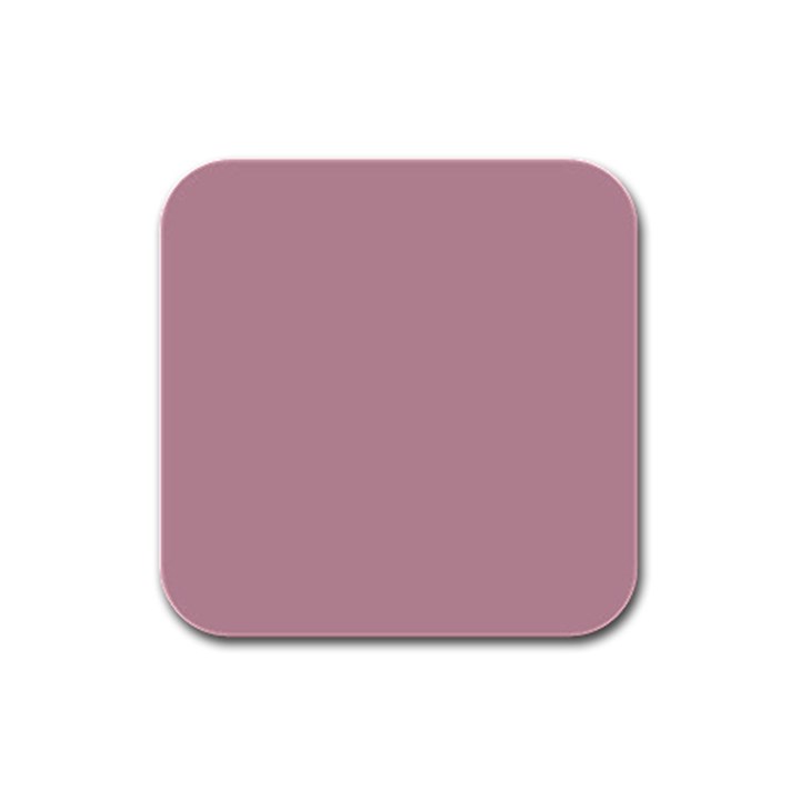 True Mauve Color Rubber Square Coaster (4 pack) 