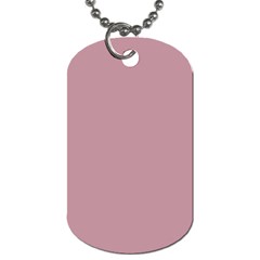 True Mauve Color Dog Tag (two Sides) by SpinnyChairDesigns