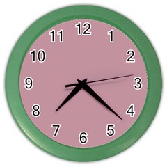 True Mauve Color Color Wall Clock by SpinnyChairDesigns