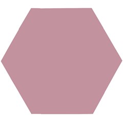 True Mauve Color Wooden Puzzle Hexagon by SpinnyChairDesigns