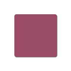 Dark Mauve Color Square Magnet by SpinnyChairDesigns