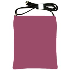 Dark Mauve Color Shoulder Sling Bag by SpinnyChairDesigns