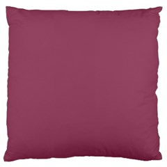 Dark Mauve Color Large Cushion Case (one Side) by SpinnyChairDesigns