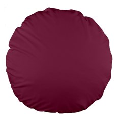 Dark Mauve Color Large 18  Premium Round Cushions by SpinnyChairDesigns