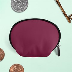 Dark Mauve Color Accessory Pouch (small) by SpinnyChairDesigns