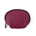 Dark Mauve Color Accessory Pouch (Small) Back