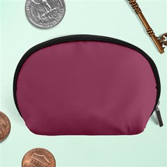 Dark Mauve Color Accessory Pouch (large) by SpinnyChairDesigns