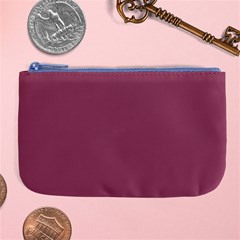 Dark Mauve Color Large Coin Purse by SpinnyChairDesigns