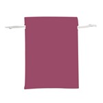 Dark Mauve Color Lightweight Drawstring Pouch (S) Back