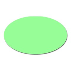 Mint Green Color Oval Magnet by SpinnyChairDesigns