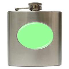 Mint Green Color Hip Flask (6 Oz) by SpinnyChairDesigns