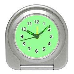 Mint Green Color Travel Alarm Clock by SpinnyChairDesigns