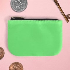 Mint Green Color Mini Coin Purse by SpinnyChairDesigns