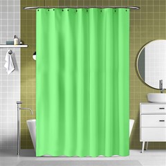 Mint Green Color Shower Curtain 48  X 72  (small)  by SpinnyChairDesigns