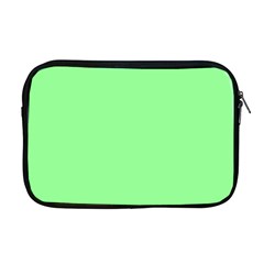 Mint Green Color Apple Macbook Pro 17  Zipper Case by SpinnyChairDesigns