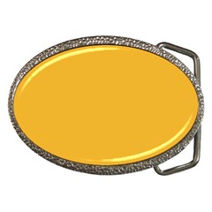 True Mustard Yellow Color Belt Buckles by SpinnyChairDesigns