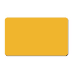 True Mustard Yellow Color Magnet (rectangular) by SpinnyChairDesigns