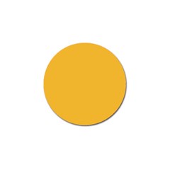 True Mustard Yellow Color Golf Ball Marker by SpinnyChairDesigns