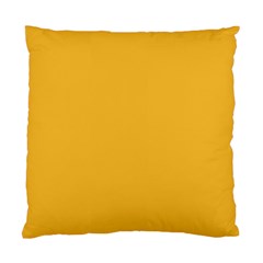 True Mustard Yellow Color Standard Cushion Case (one Side) by SpinnyChairDesigns