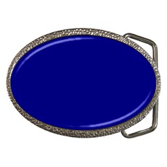 True Navy Blue Color Belt Buckles by SpinnyChairDesigns