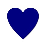 True Navy Blue Color Heart Magnet Front