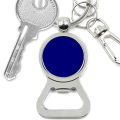 True Navy Blue Color Bottle Opener Key Chain by SpinnyChairDesigns