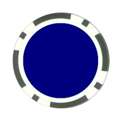 True Navy Blue Color Poker Chip Card Guard by SpinnyChairDesigns