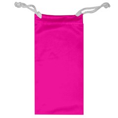 Neon Pink Color Jewelry Bag by SpinnyChairDesigns