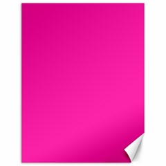 Neon Pink Color Canvas 12  X 16  by SpinnyChairDesigns