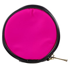 Neon Pink Color Mini Makeup Bag by SpinnyChairDesigns