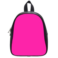 Neon Pink Color School Bag (small) by SpinnyChairDesigns