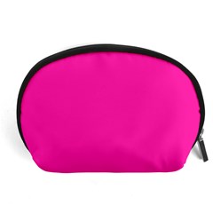 Neon Pink Color Accessory Pouch (large) by SpinnyChairDesigns