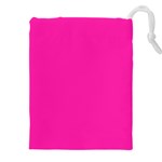 Neon Pink Color Drawstring Pouch (5XL) Front