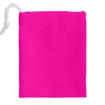 Neon Pink Color Drawstring Pouch (5XL) Back