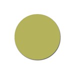 Olive Green Color Magnet 3  (Round) Front