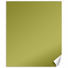 Olive Green Color Canvas 20  X 24  by SpinnyChairDesigns