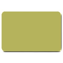 Olive Green Color Large Doormat  by SpinnyChairDesigns