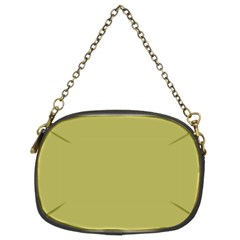 Olive Green Color Chain Purse (two Sides) by SpinnyChairDesigns