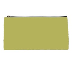 Olive Green Color Pencil Case by SpinnyChairDesigns