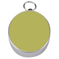 Olive Green Color Silver Compasses by SpinnyChairDesigns