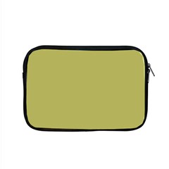 Olive Green Color Apple Macbook Pro 15  Zipper Case by SpinnyChairDesigns