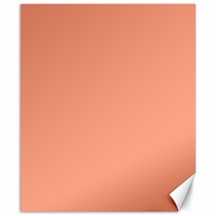 True Peach Color Canvas 8  X 10  by SpinnyChairDesigns