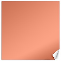 True Peach Color Canvas 20  X 20  by SpinnyChairDesigns