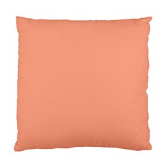 True Peach Color Standard Cushion Case (one Side) by SpinnyChairDesigns